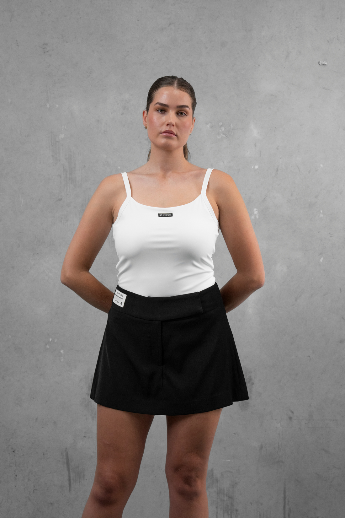 Patch Suit Skort - Black