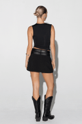 Ape the Label | Dixie Double Belt Skirt - Black