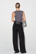 Ape the Label | Dixie Double Belt Pant - Black