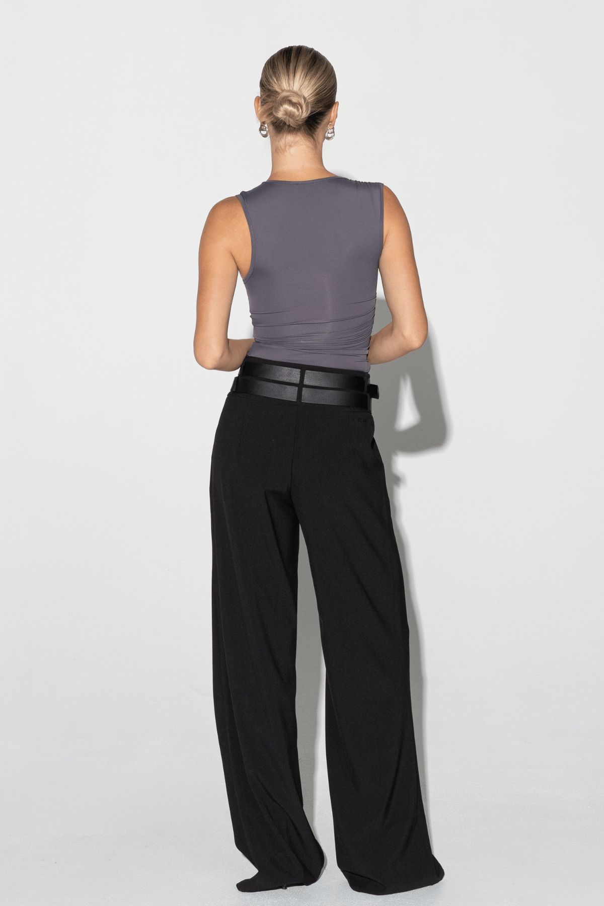 Ape the Label | Dixie Double Belt Pant - Black