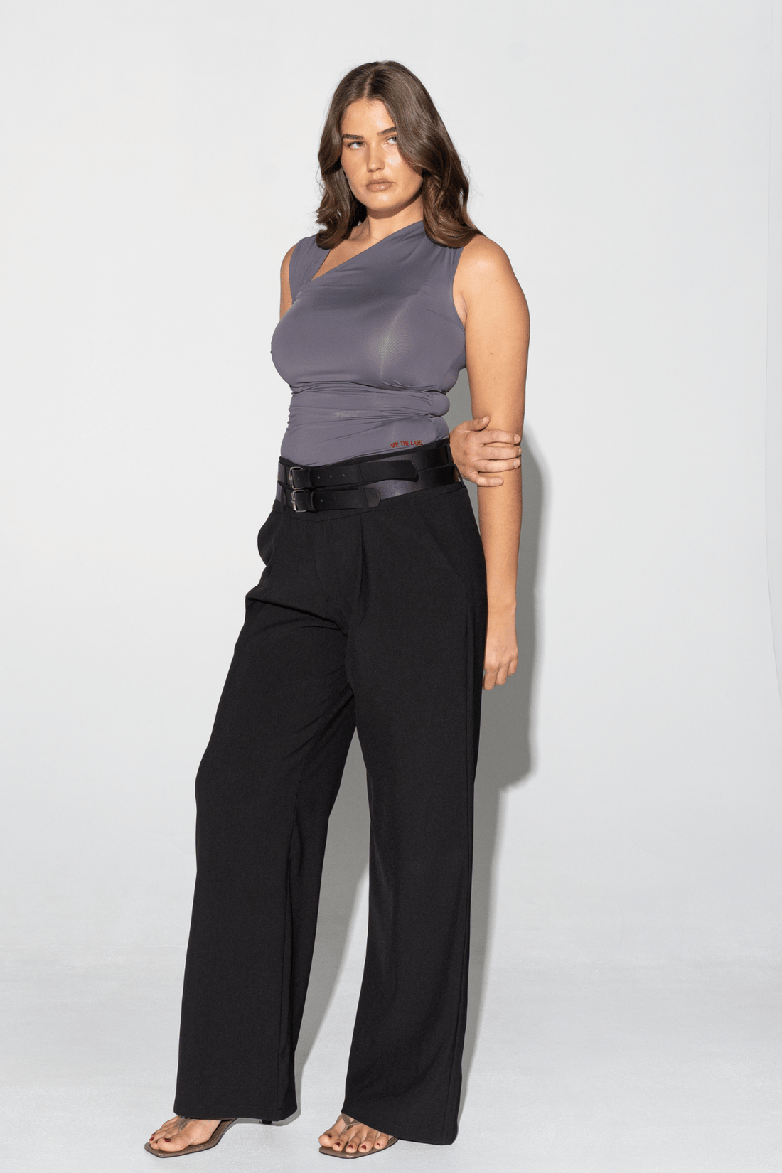 Ape the Label | Dixie Double Belt Pant - Black