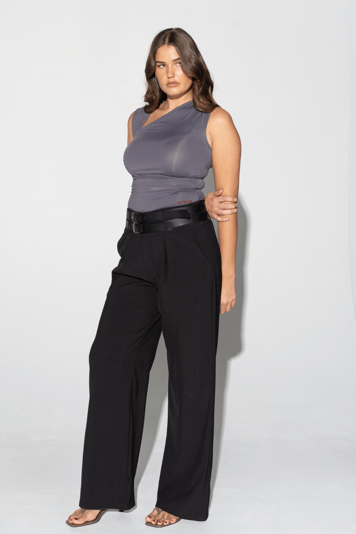 Ape the Label | Dixie Double Belt Pant - Black