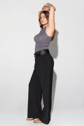 Ape the Label | Dixie Double Belt Pant - Black
