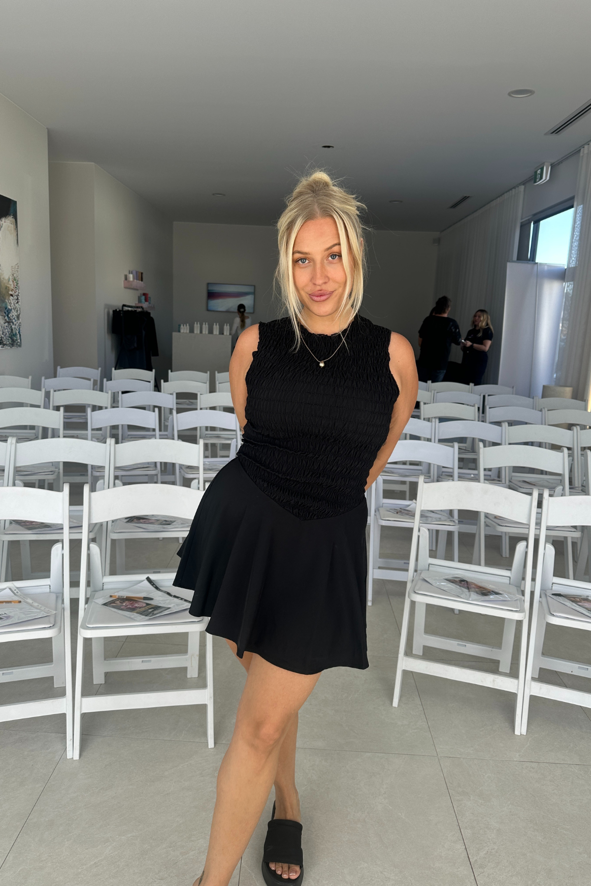 Ape the Label | Marley Shirred Mini Dress