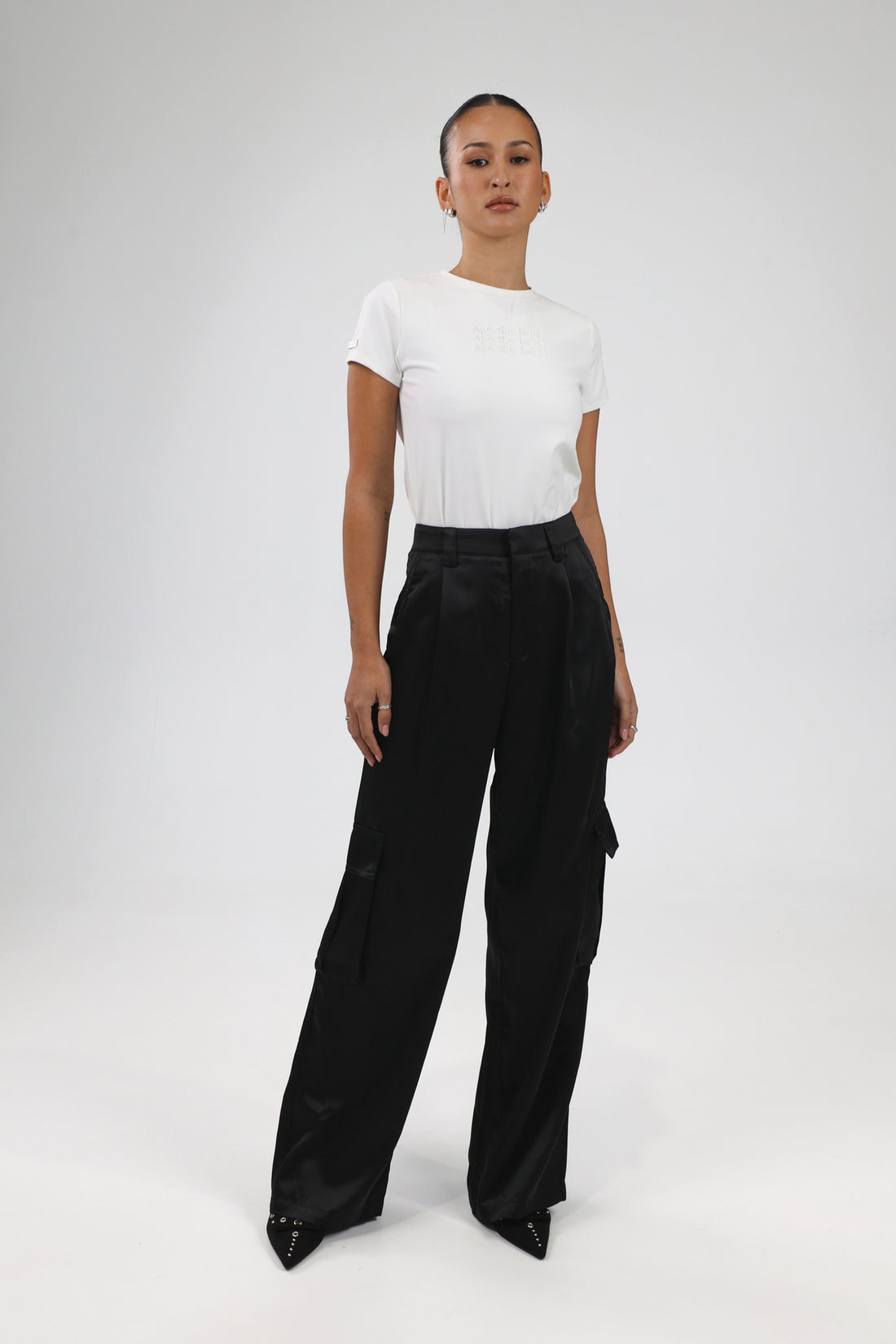 Liv Cargo Pants - Satin