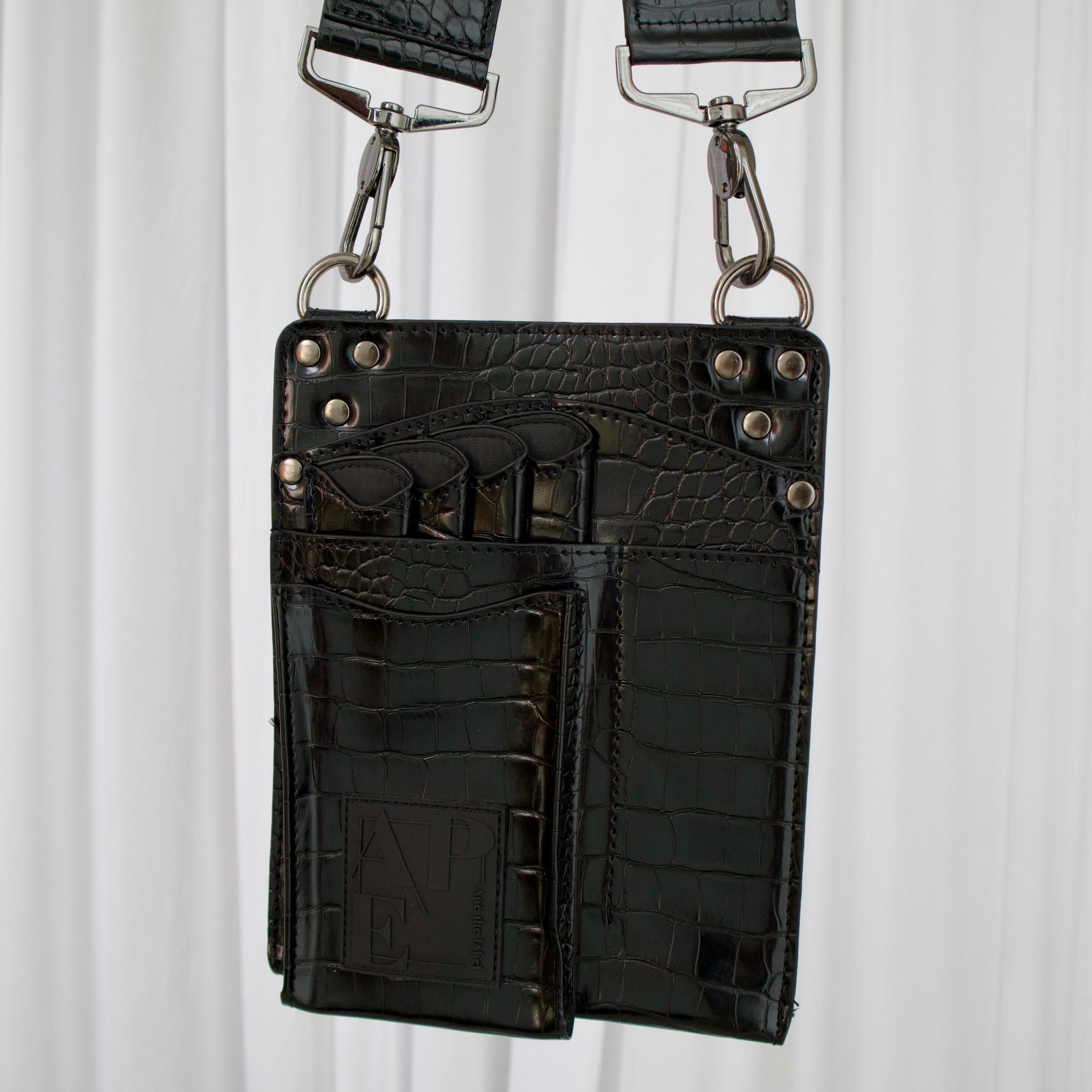 Scissor Pouch - Black Croc - Old Logo