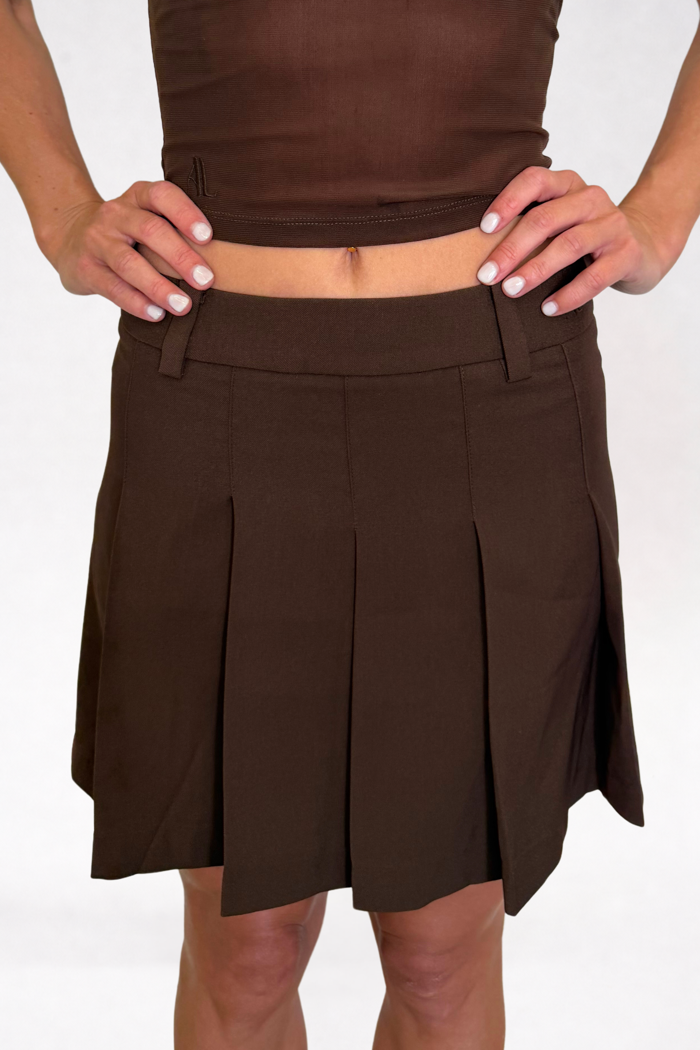 Pleated Mini Skirt  | Sample