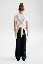 Ape The Label | Pinny Apron _ Taupe - back