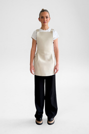Ape The Label | Pinny Apron _ Taupe - Front 