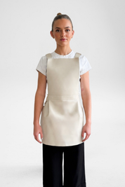Ape The Label | Pinny Apron _ Taupe - Front 