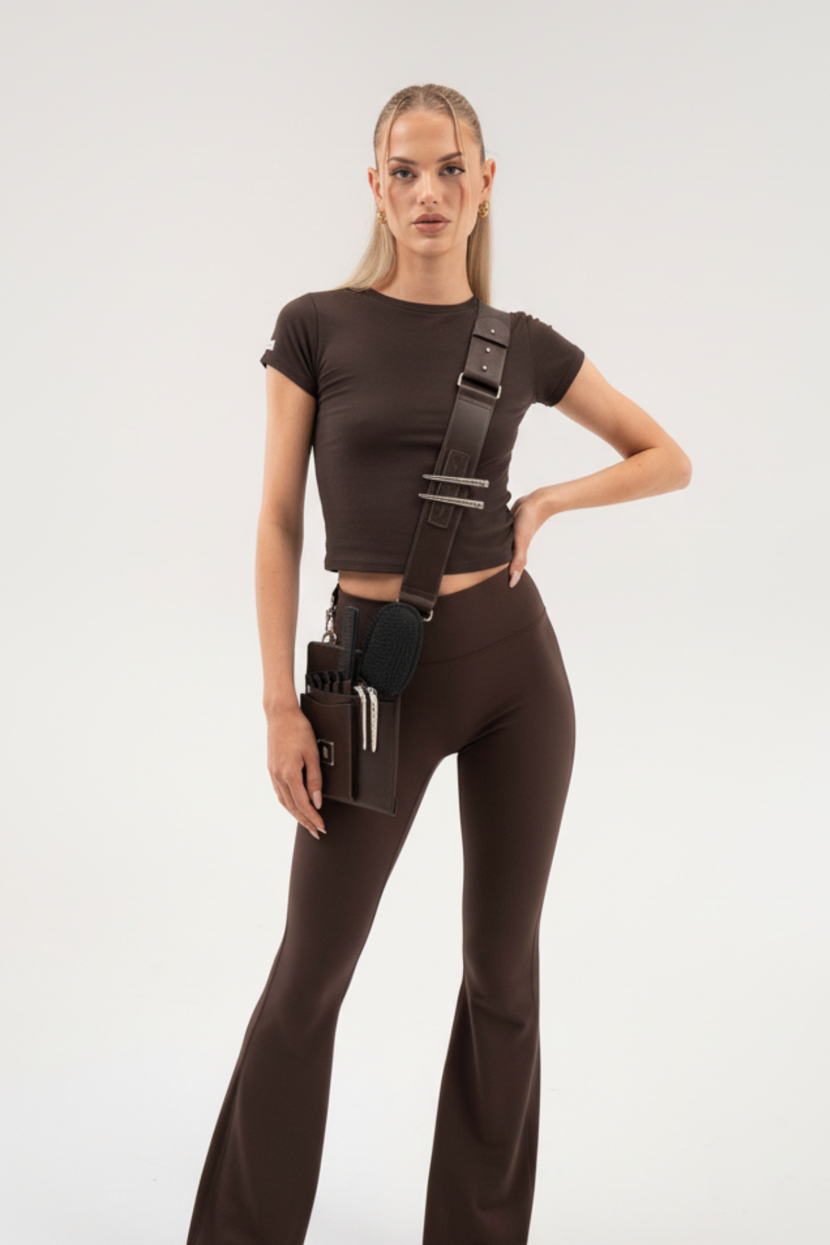 Ape The Label | Scissor Pouch Shoulder Strap - Choc 