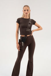 Ape The Label | Scissor Pouch Shoulder Strap - Choc 
