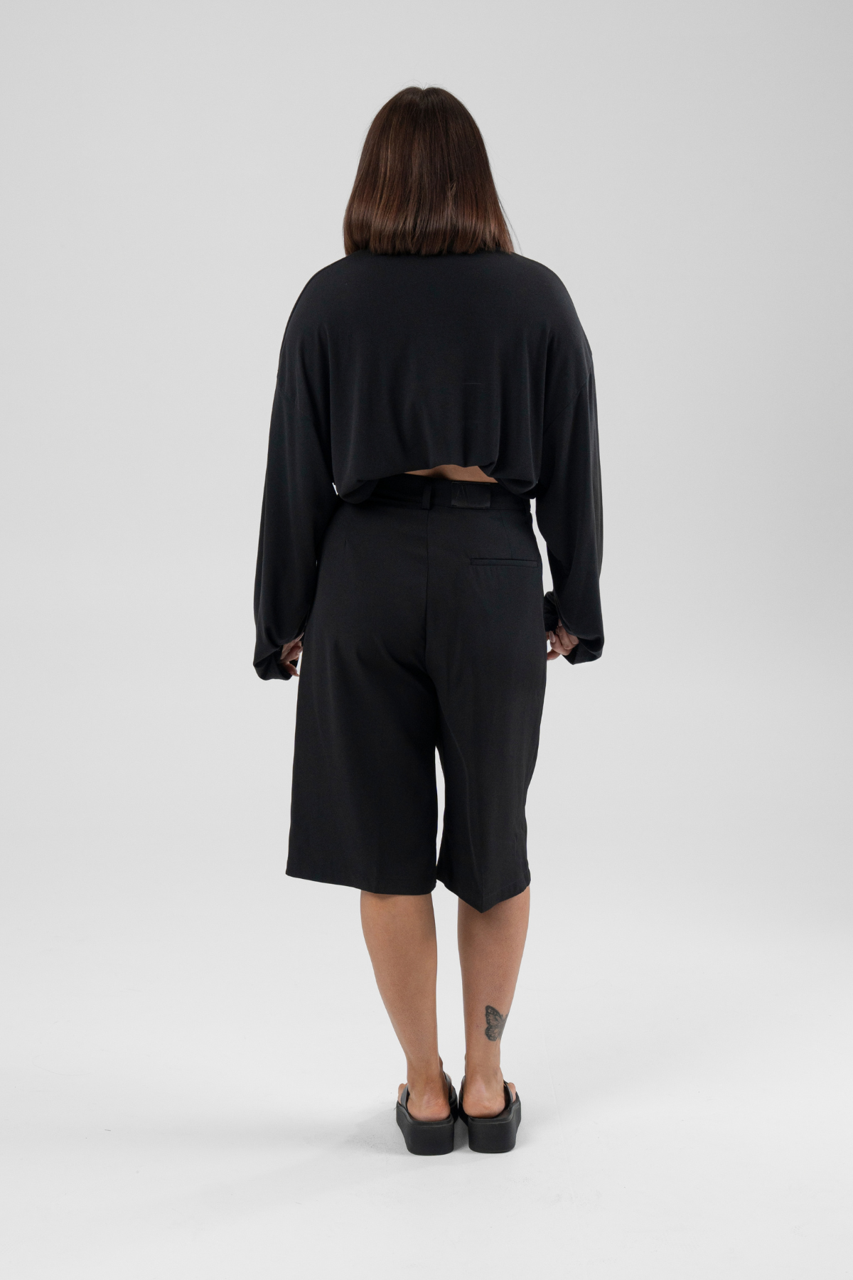 Ape the Label | Ava Long Sleeve Tee - Black