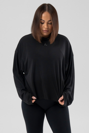 Ape the Label | Ava Long Sleeve Tee - Black