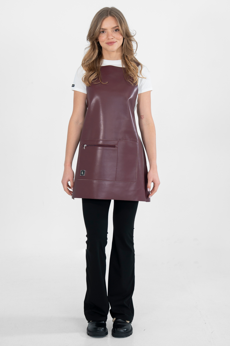 Ape the Label | Leather Apron - Midnight Plum