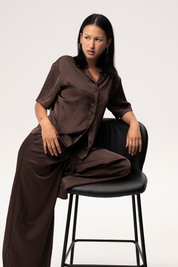 Ape the Label | STELLA_SATIN_SET_CHOCOLATE