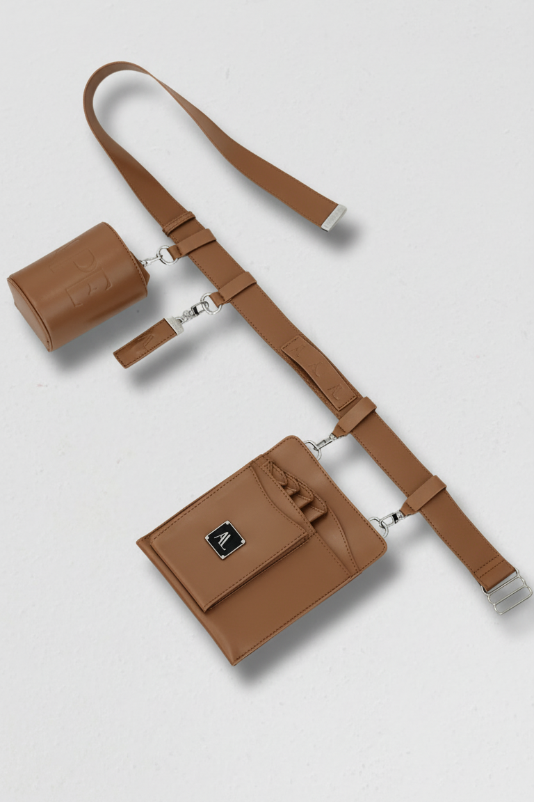 Ape the label | Scissor Pouch Belt Bah - Tan 