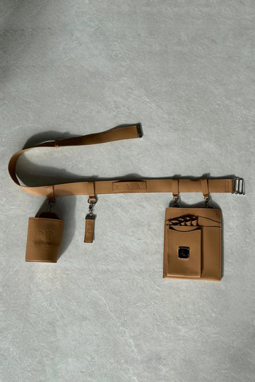 The Scissor Pouch Belt - Tan