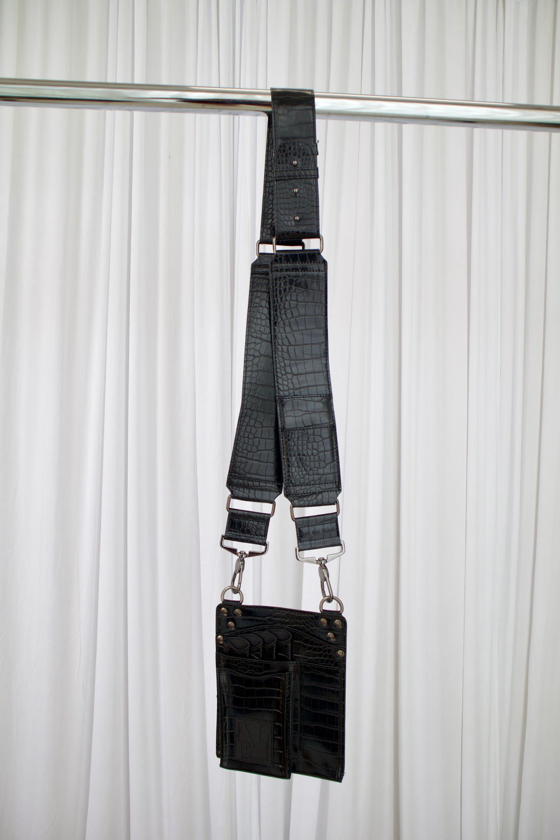 Scissor Pouch - Black Croc - Old Logo