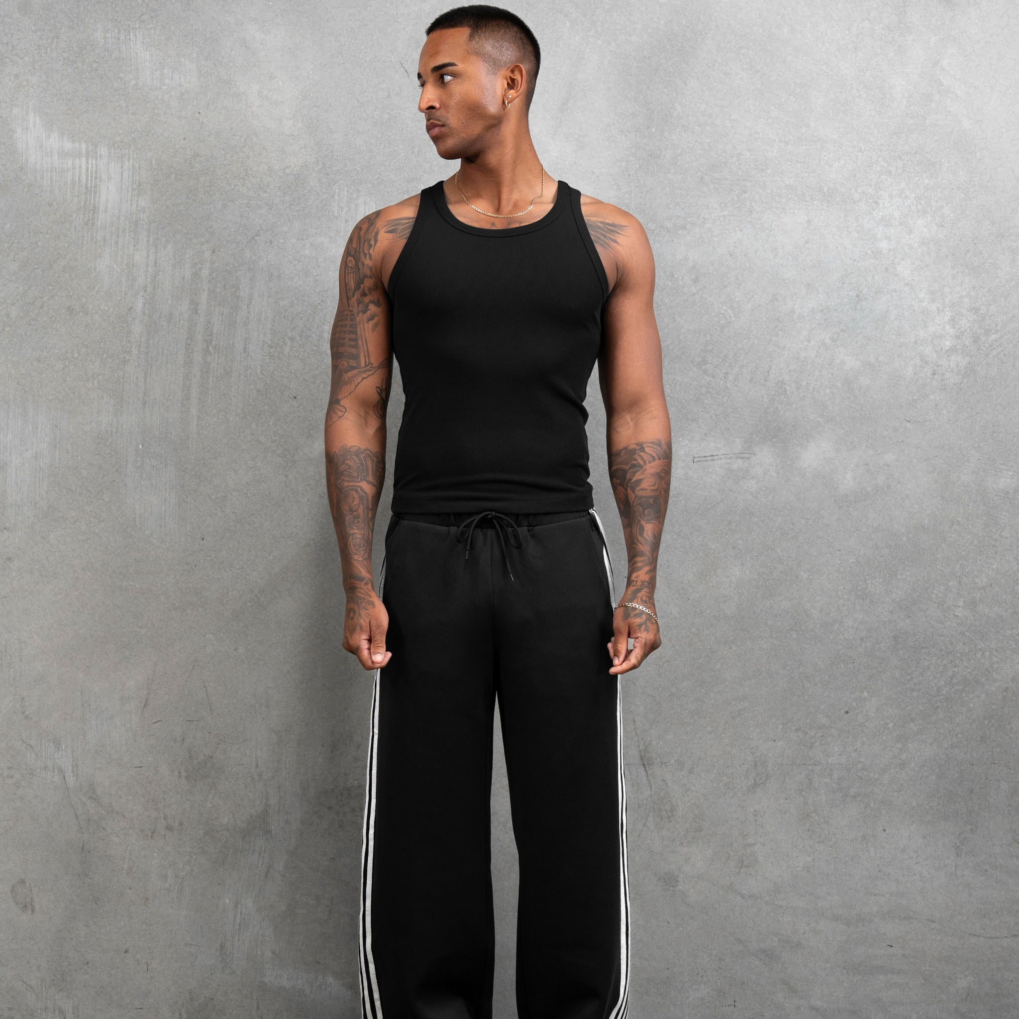 Sammy Singlet - Black