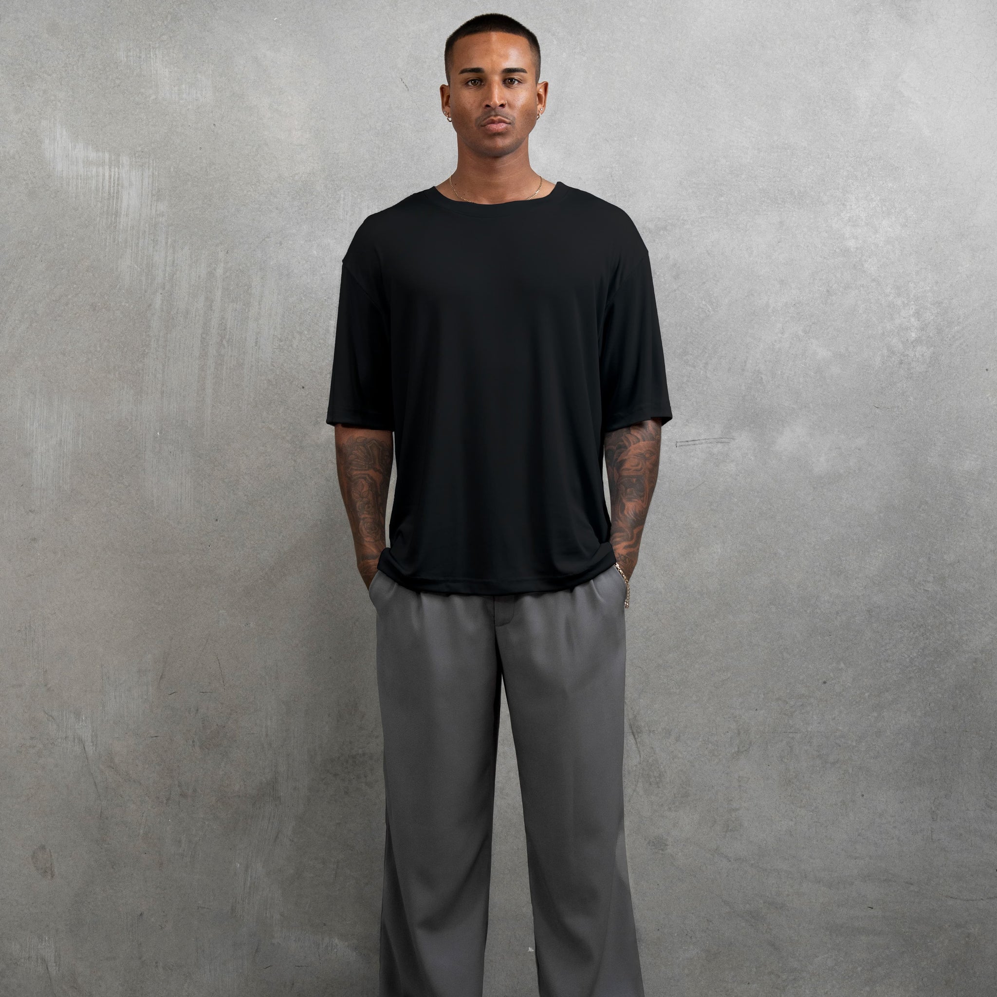 Juno Oversized Tee - Black