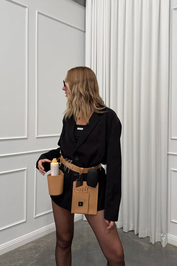 The Scissor Pouch Belt - Tan