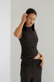 EMILY TIE BACK SHIRT 