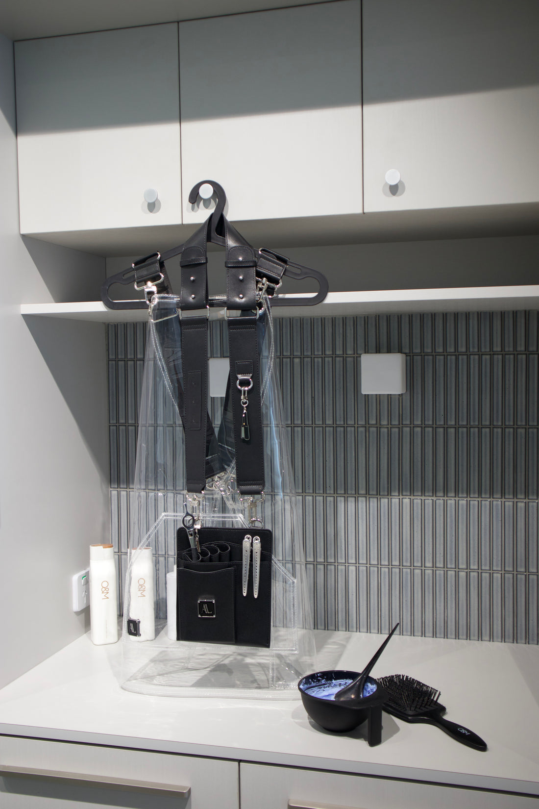 The Scissor Pouch Shoulder Strap - Black