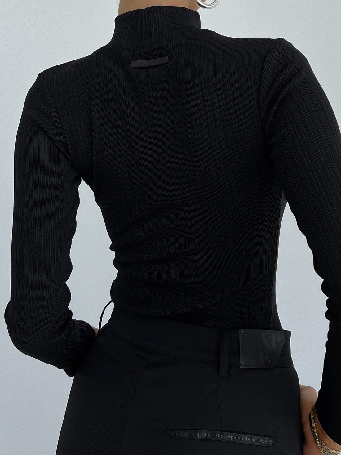 Knit Turtleneck Long Sleeve Bodysuit