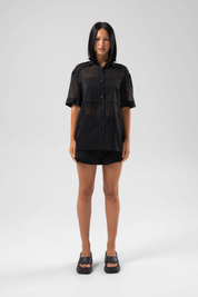NICOLE SHEER SHIRT