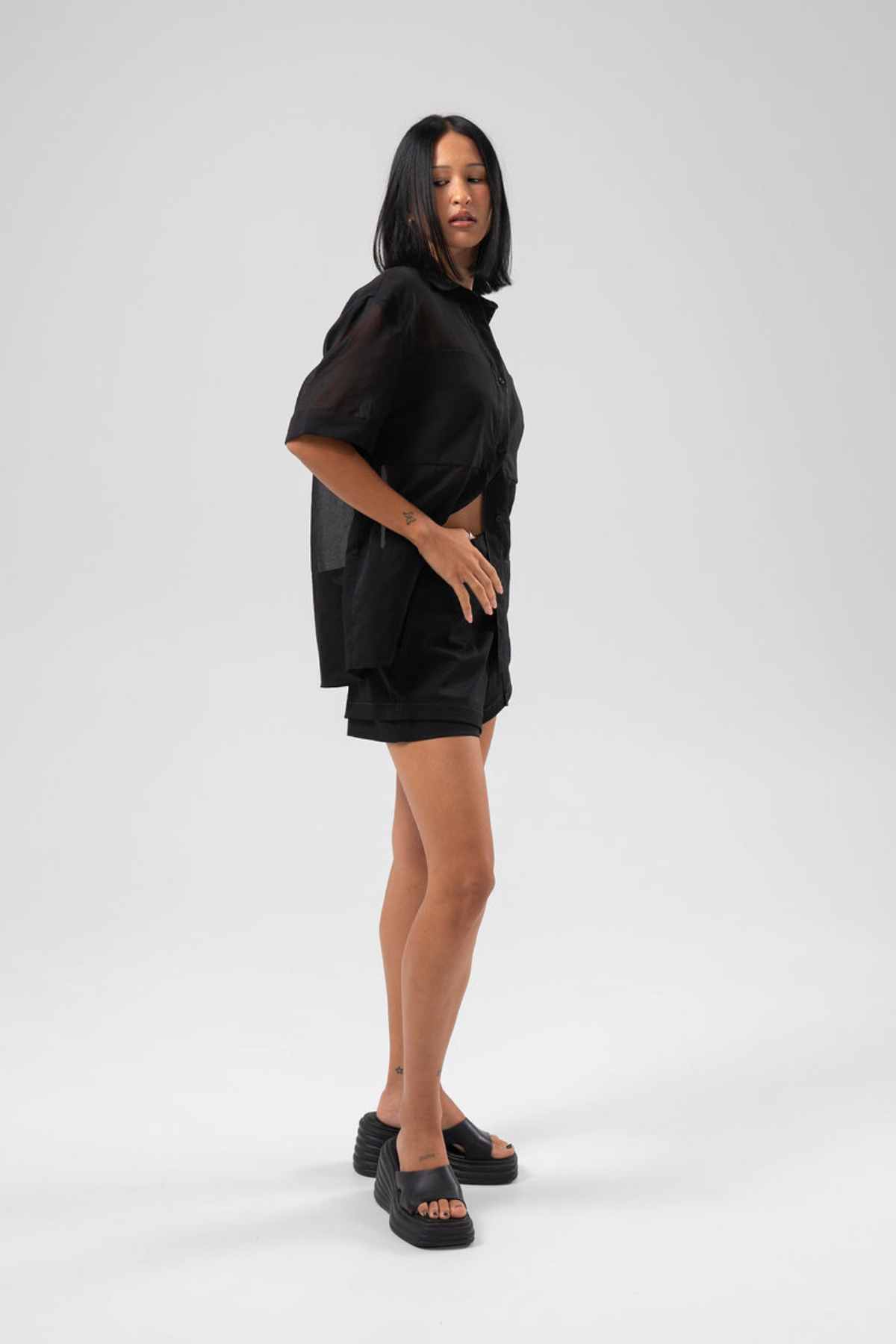 NICOLE SHEER SHIRT