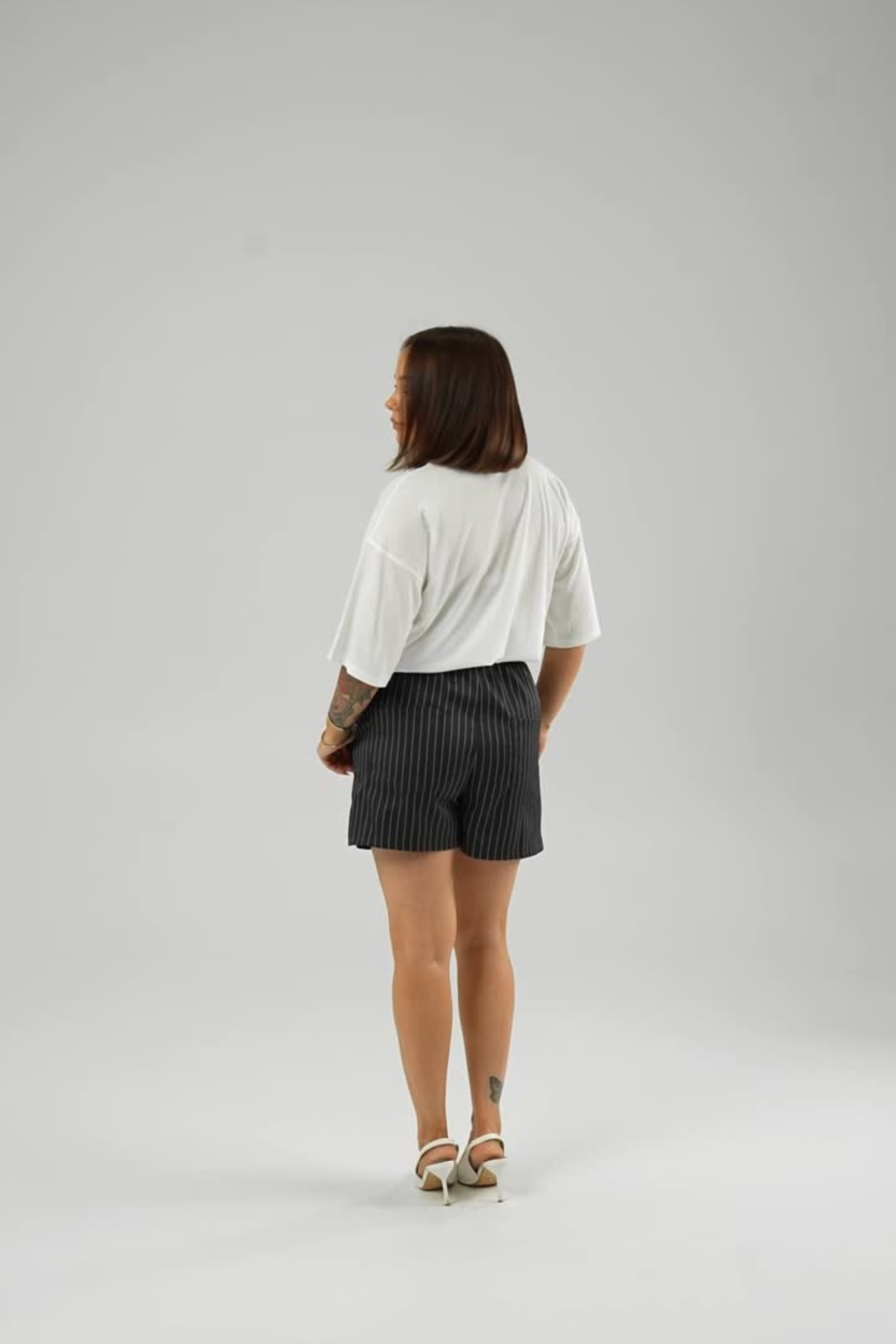 Serena Pinstripe Short