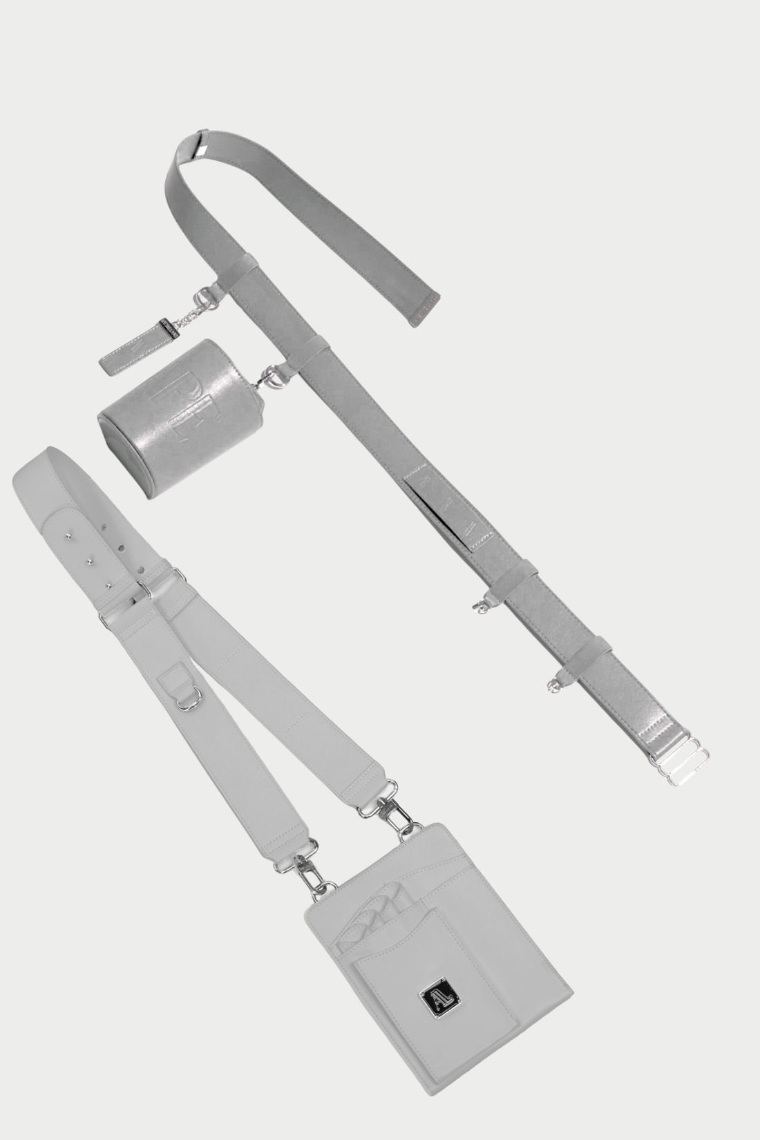 Ape The Label | The Dual Strap Scissor Pouch Set - Silver 