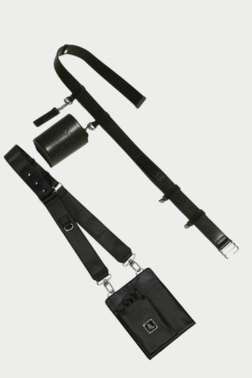 Ape The Label | The Dual Strap Scissor Pouch Set - Black