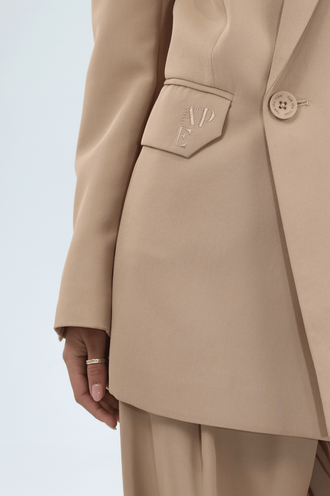 Ape the Label | Double Breasted Blazer - Tan