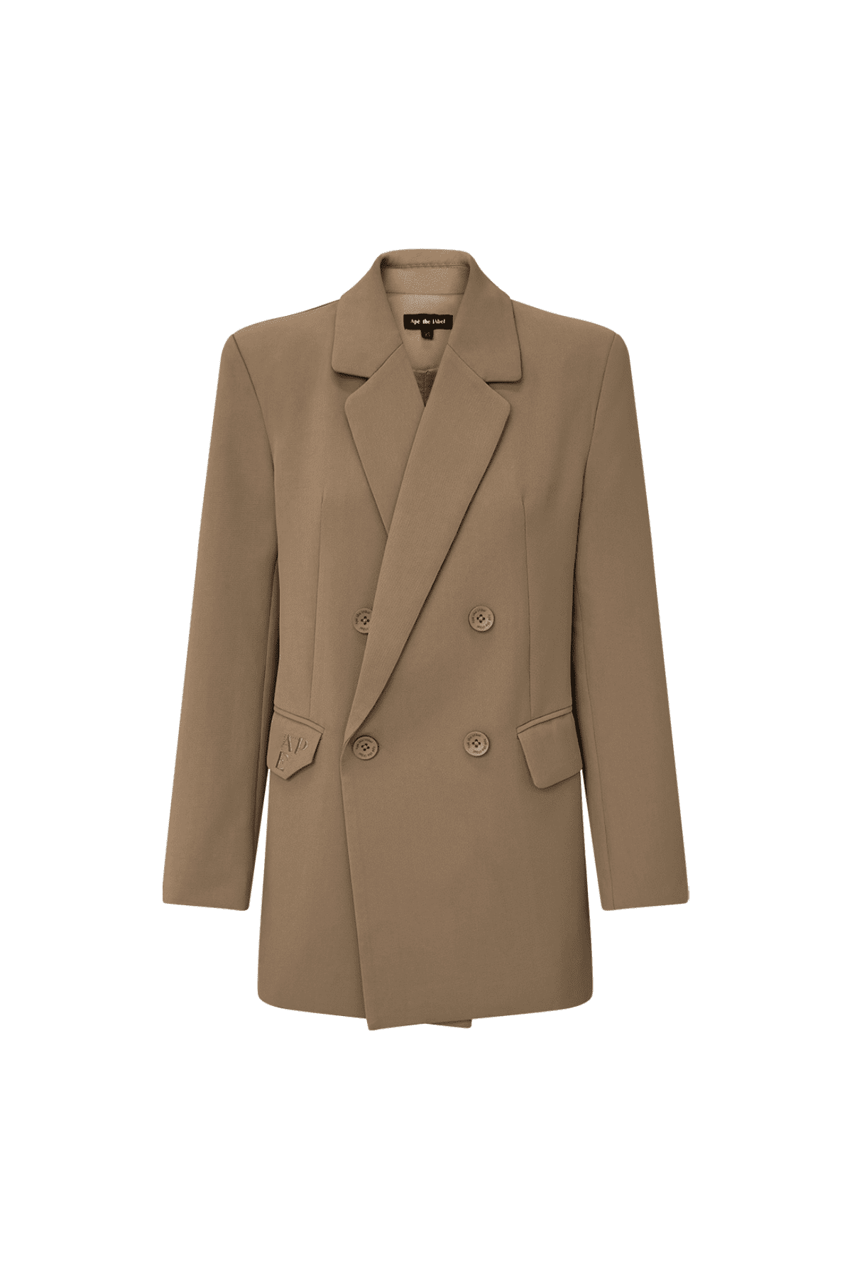 Ape the Label | Double Breasted Blazer - Tan