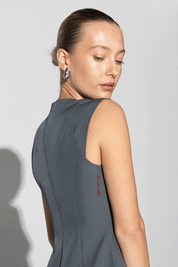 Ape the Label | Keeley Keyhole Mini Dress - Grey