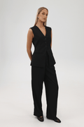 Ape the Label | Mia Tailored Waistcoat - Black