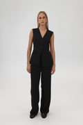 Ape the Label | Mia Tailored Waistcoat - Black