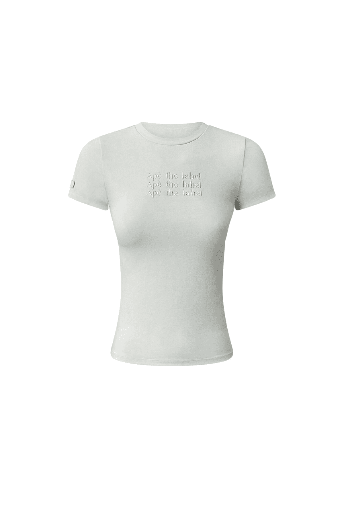 Ape the Label | Bodycon Embroidered Tee - White