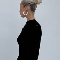 Knit Turtleneck Long Sleeve Bodysuit