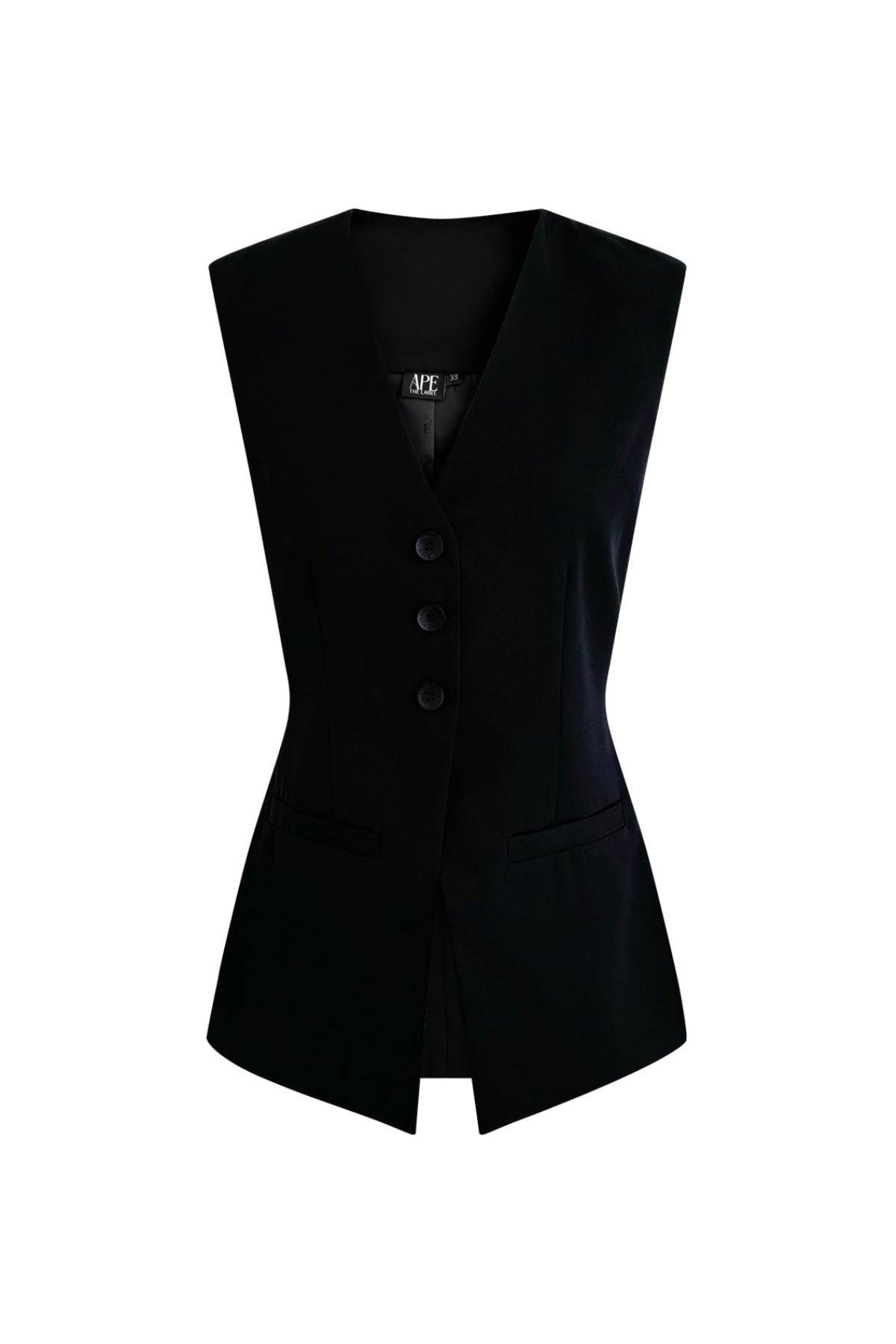 Ape the Label | Mia Tailored Waistcoat - Black