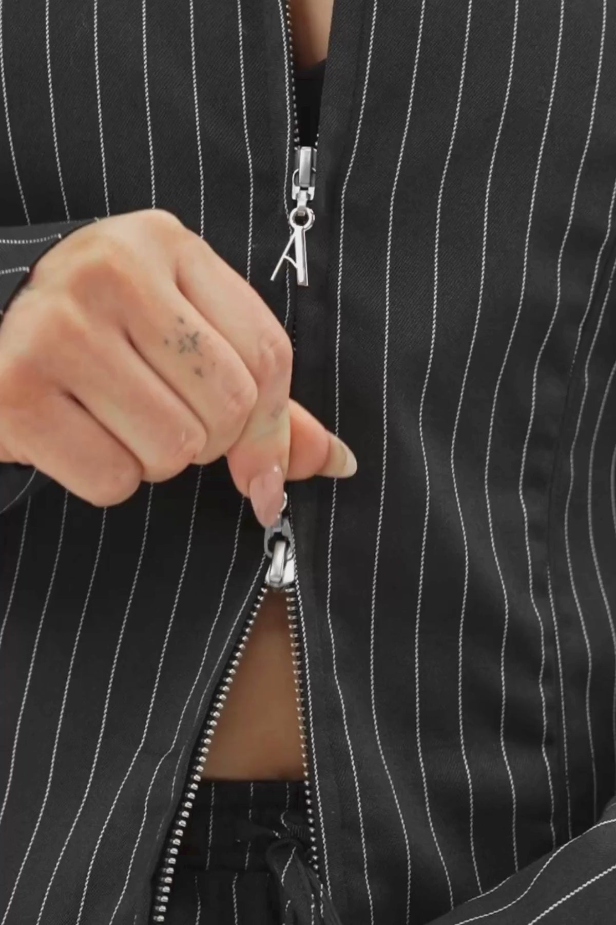 Audrey Pinstripe Jacket