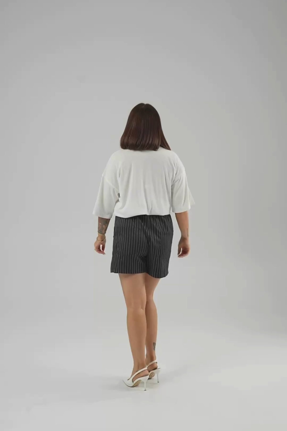 Serena Pinstripe Short