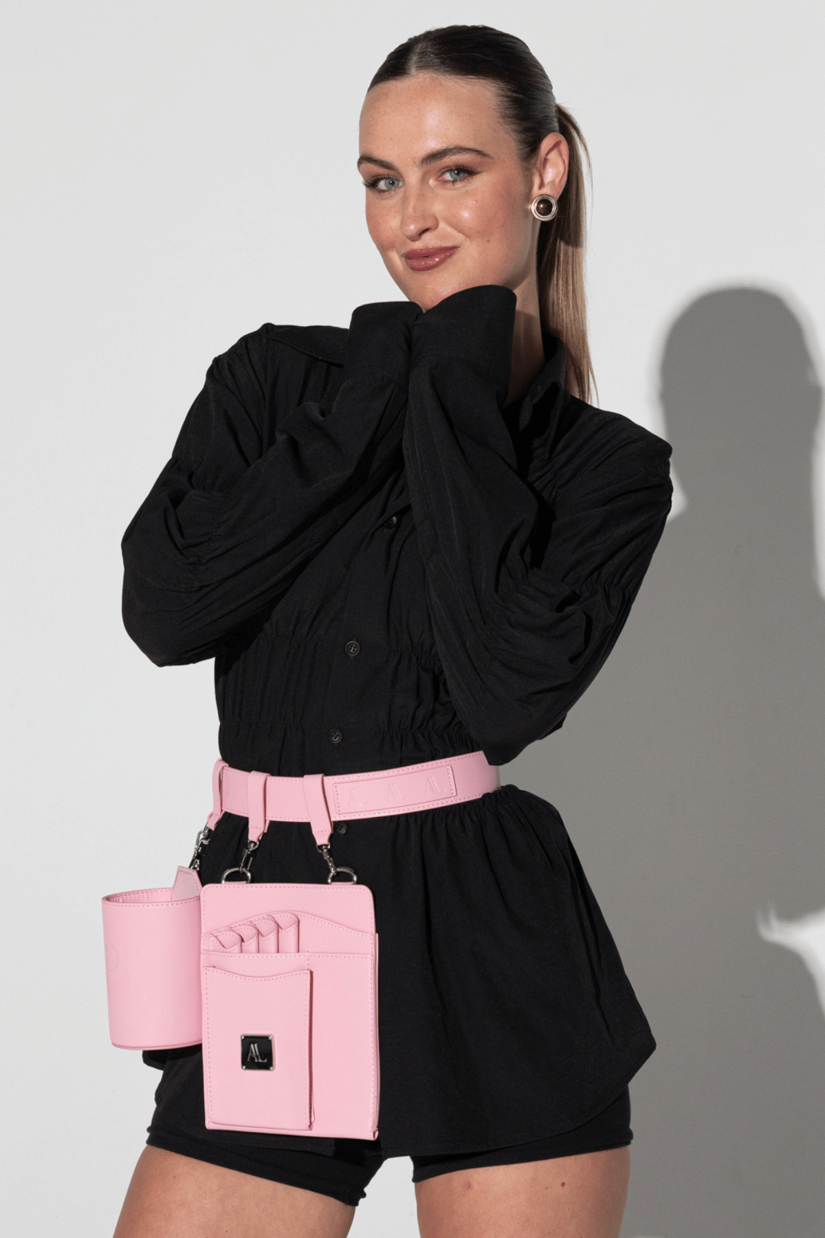 The Scissor Pouch Belt  - Cherry Blossom